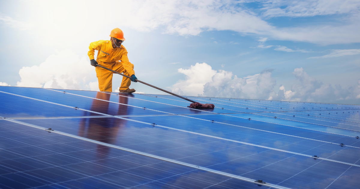  Cleaning your solar panels regularly - solar maintenance tips